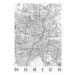 Mapa Munich, Hubert Roguski, (30 x 40 cm)