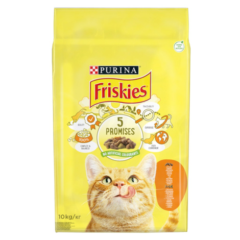 Friskies granule pro kočky - s kuřecím a přidanou zeleninou 4 kg