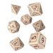 Sada kostek RuneQuest - Beige & burgundy