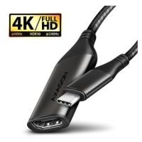 AXAGON RVC-HI2M, USB-C -> HDMI 2.0a adapter, 4K/60Hz HDR10, metal case, braided