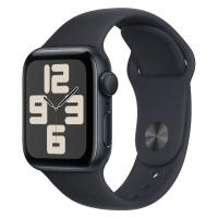 Apple Watch SE GPS 40mm temně inkoustové hliníkové pouzdro s temně inkoustovým sportovním řemínk