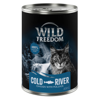 Wild Freedom konzervy, 24 x 400 g za skvělou cenu! - Cold River - treska & kuře