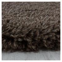 Ayyildiz koberce Kusový koberec Fluffy Shaggy 3500 brown kruh Rozměry koberců: 120x120 (průměr) 