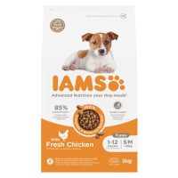 IAMS Advanced Nutrition Small & Medium s kuřecím, 3 / 5 kg - 15 % sleva - Puppy Small / Medium B