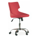 Otočná židle na kolečkách colorato - červená