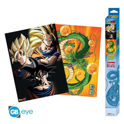 Set 2 plakátů Dragon Ball - Goku & Shenron (52x38 cm) Abysse