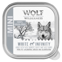 Výhodné balení Wolf of Wilderness Adult 24 x 150 g vanička - White Infinity - koňské