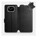 Flipové pouzdro na mobil Xiaomi POCO X3 NFC - Černé - kožené - Black Leather