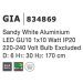 NOVA LUCE závěsné svítidlo GIA bílý hliník GU10 1x10W 230V IP20 bez žárovky 834869