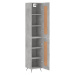 vidaXL Skříň highboard betonově šedá 34,5x34x180 cm kompozitní dřevo