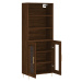 vidaXL Skříň highboard hnědý dub 69,5 x 34 x 180 cm kompozitní dřevo