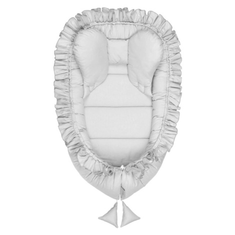 BELISIMA Hnízdo pro miminko Pure bavlněné Grey 85x55 cm