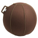 VLUV Sedací míč VELT, z vlněné plsti merino, 700 - 750 mm, hnědá melírovaná/zelená