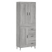 vidaXL Skříň highboard šedá sonoma 69,5 x 34 x 180 cm kompozitní dřevo