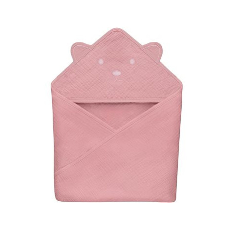 Lionelo Muslin Hooded Towel Pink Baby