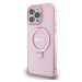 Zadní kryt Guess IML Ring Stand Glitter MagSafe pro Apple iPhone 15 Pro, růžová