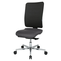 eurokraft pro Kancelářská otočná židle V3, čalouněné opěradlo, černá / antracitová