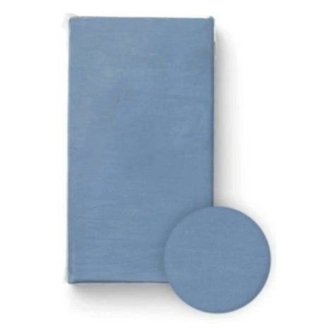 BocioLand Prostěradlo do postýlky, bavlna, tmavě modré, 120 x 60 cm