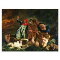 Obrazová reprodukce The Barque of Dante, Eugène Delacroix, 40 × 30 cm