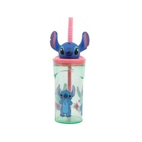 STOR - Plastová 3D sklenička s figurkou Lilo & Stitch, 360ml, 74869