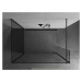 MEXEN/S Kioto Sprchová zástěna WALK-IN 125 x 100 x 30 cm, transparent, grafit metal 800-125-100-