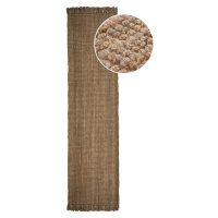 Ručně tkaný jutový běhoun v přírodní barvě 60x300 cm Jute Boucle – Flair Rugs