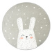 H&L Dětský kobereček Bunny 120 cm šedá