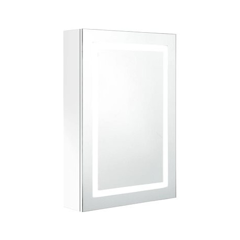Shumee LED Koupelnová zrcadlová skříňka - zářivě bílá, 50 × 13 × 70 cm