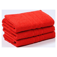 VER Froté ručník UNI červená Rozměr: 50x100 cm