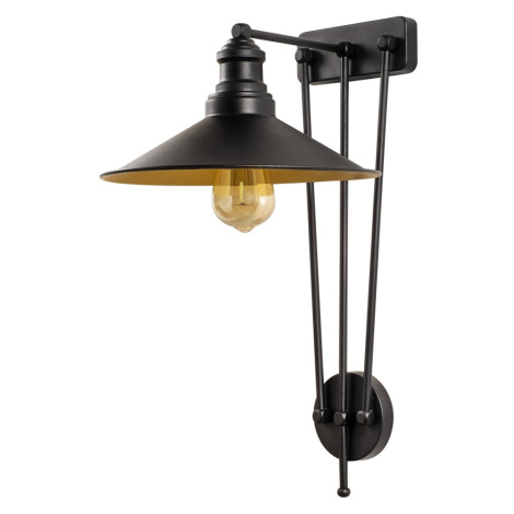 Opviq Nástěnná lampa Saglam IV černá/zlatá Opviq lights