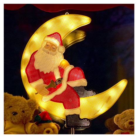 Konstsmide Christmas LED okenní silueta Santa Claus v měsíci Konstmide