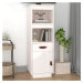 vidaXL Skříň highboard bílá 34x40x108,5 cm masivní borové dřevo