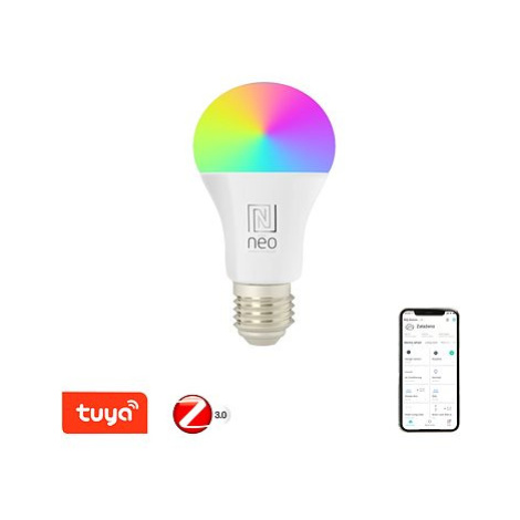 IMMAX NEO Smart žárovka LED E27 11W RGB+CCT barevná a bílá, stmívatelná, Zigbee 3.0