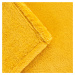 Mikrovláknová deka ROTE mustard/hořčicová 150x200 cm Homla