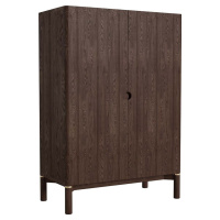 Tmavě hnědá skříňka v dekoru dubu 90x130 cm Arun – Unique Furniture