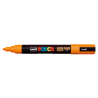 Uni-ball, PC-5M, Posca, akrylový popisovač, kusový, 1 ks Barva: Oranžová