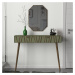 Hanah Home Toaletní stolek Forest Aynali 120 cm hnědý/zelený
