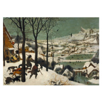 Pieter the Elder Bruegel - Obrazová reprodukce Hunters in the Snow (Winter), 1565, (40 x 30 cm)