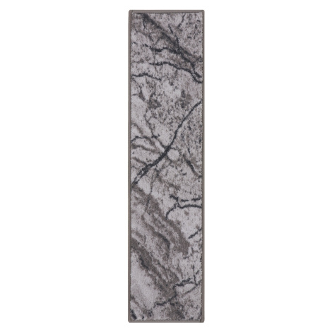 Spoltex koberce Liberec Běhoun na míru Marble 19 šedý - šíře 100 cm