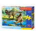 mamido Puzzle 70 dílků Tyrannosaurus vs Triceratops