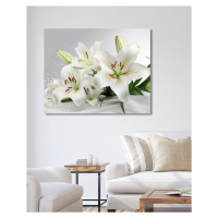 Obrazy na stěnu - Kytice bílých lilií Rozměr: 40x50 cm, Rámování: bez rámu a bez vypnutí plátna