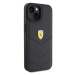 Ferrari hard silikonové pouzdro iPhone 15 6.1" black Quilted Metal Logo