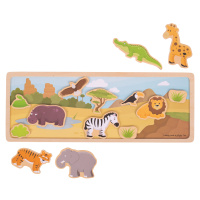 Bigjigs Toys Magnetické puzzle - Safari