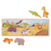 Bigjigs Toys Magnetické puzzle - Safari