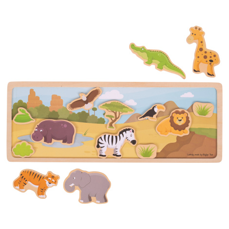 Bigjigs Toys Magnetické puzzle - Safari