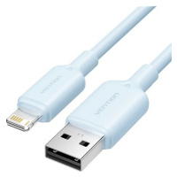 Vention USB 2.0 Type-A Male to Lightning Male 2.4A Cable 1M Blue PVC Type