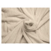 Béžová mikroplyšová deka VIOLET, 170x200 cm