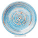 Modrý kameninový talíř Kare Design Swirl, ⌀ 27 cm