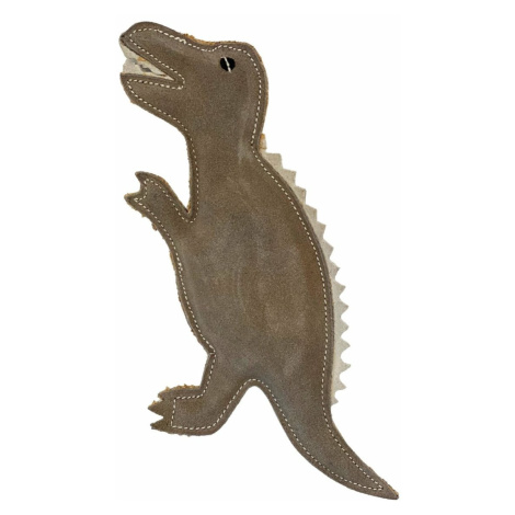 PafDog Dinosaurus Gerry Hračka pro psy z kůže a juty, 30 cm
