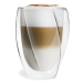 Vialli Design CRISTALLO dvoustěnné sklenice na kávu (latte) a čaj 300 ml, 6 ks 25493